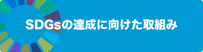 SDGsの達成に向けた取組み